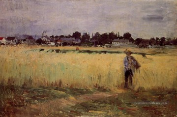 Berthe Morisot œuvres - Dans les champs de blé à Gennevilliers Berthe Morisot